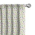 thumbnail image 1 of Ambesonne Spring Curtains, Scenery of Butterflies Art, Pair of 28"x84", Soft Pink and Pistachio Green, 1 of 4