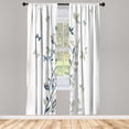 thumbnail image 1 of Ambesonne Spring Curtains, Tree Swirling Persian Lilac, Pair of 28"x84", Pale Sepia, 1 of 2
