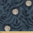 thumbnail image 1 of Ambesonne Spring Fabric by the Yard Upholstery, Blossoming Flower Leafy Art, 10 Yards, Pale Mustard and Dark Grey, 1 of 1