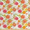 thumbnail image 1 of Ambesonne Spring Fabric by the Yard Upholstery, Watercolor Flowers Berries, 10 Yards, Multicolor, 1 of 4