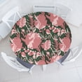 thumbnail image 1 of Ambesonne Spring Fitted Round Tablecloth, Flowers Branches Flora Plot, 40"- 44" Diameter, Dried Rose Olive Green, 1 of 5