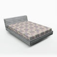 thumbnail image 1 of Ambesonne Spring Fitted Sheet, Farm Flower Lilacs Bloom, Queen Size, Lilac Blue and White, 1 of 2