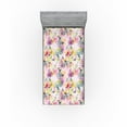 thumbnail image 1 of Ambesonne Spring Fitted Sheet, Nature Love Blossoming Art, Twin Size, Soft Pink Multicolor, 1 of 5