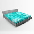 thumbnail image 1 of Ambesonne Spring Fitted Sheet, Spring Romantic Meadow, Full Size, Purple White, 1 of 2