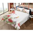 thumbnail image 1 of Ambesonne Spring Fitted & Top Sheet Set with Shams, Floral Botany, Multicolor, 1 of 5