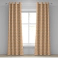 thumbnail image 1 of Ambesonne Spring Grommet Curtain, Summer Garden Floral, 50" x 108", Marigold and White, 1 of 6