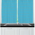 thumbnail image 1 of Ambesonne Spring Kitchen Curtains, Blooming Daisies on Blue, 55"x45", Azure Blue Yellow, 1 of 1