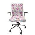 thumbnail image 1 of Ambesonne Spring Office Chair Cover Stretchable High Back, Geometric Art Botany Petals, Purple Grey Pale Orange, 1 of 1