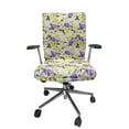 thumbnail image 1 of Ambesonne Spring Office Chair Cover Stretchable High Back, Pansy Flowers Bouquet Motif, Green Violet and Yellow, 1 of 1