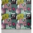 thumbnail image 1 of Ambesonne Spring Peel & Stick Wallpaper for Home, Squares Flowers Pattern Art, 13"x100", Yellow Green and Pastel Pink, 1 of 5