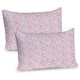 thumbnail image 1 of Ambesonne Spring Pillow Sham 2 Pack, Soft Cherry Blossom on Pink, 30"x20", Pale Pink White Brown, 1 of 3