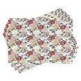 thumbnail image 1 of Ambesonne Spring Place Mats Set of 4, Lilacs Roses Flowers, Standard Size, Pale Pink Cream, 1 of 6