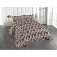 thumbnail image 1 of Ambesonne Spring Quilted Bedspread Set 3 Pcs, Art Cherry Blossoms Closeup, Queen, Petrol Blue and Pale Pink, 1 of 4