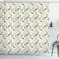 thumbnail image 1 of Ambesonne Spring Shower Curtain, Butterflies and Daisy Twigs, 69"Wx70"L, Multicolor, 1 of 4