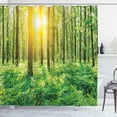 thumbnail image 1 of Ambesonne Spring Shower Curtain, Forest Foliage Nature, 69"Wx75"L, Green Yellow, 1 of 5