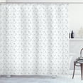 thumbnail image 1 of Ambesonne Spring Shower Curtain, Pastel Botanical Pattern, 69"Wx84"L, Jade Green Pale Green, 1 of 3
