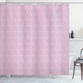 thumbnail image 1 of Ambesonne Spring Shower Curtain, Tulip Flowers Hearts Art, 69"Wx70"L, Soft Pink Dark Teal, 1 of 4