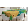 thumbnail image 1 of Ambesonne Spring Tablecloth Rectangular Table Cover, Apple Tree and Dragonfly, 60"x90", Multicolor, 1 of 3