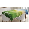 thumbnail image 1 of Ambesonne Spring Tablecloth Rectangular Table Cover, Dandelion Flower Field, 60"x90", Lime Green Blue, 1 of 4