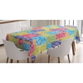 thumbnail image 1 of Ambesonne Spring Tablecloth Rectangular Table Cover, Flourishing Nature Motif, 60"x90", Multicolor, 1 of 4