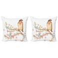 thumbnail image 1 of Ambesonne Spring Throw Pillow Cover 2 Pack, Bird on a Blossoming Tree, 24", Multicolor, 1 of 5