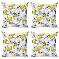 thumbnail image 1 of Ambesonne Spring Throw Pillow Cover 4 Pack, Flowers Harvest Aroma, 20", Multicolor, 1 of 2