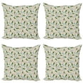 thumbnail image 1 of Ambesonne Spring Throw Pillow Cover 4 Pack, Romantic Floral Concept, 18", Multicolor, 1 of 2