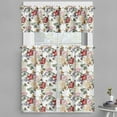 thumbnail image 1 of Ambesonne Spring Valance & Curtain, Lilacs Roses Flowers, 55"x30", Pale Pink Cream, 1 of 6
