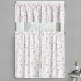 thumbnail image 1 of Ambesonne Spring Valance & Curtain, Pattern with Flowers, 55"x30", Magenta Fuchsia White, 1 of 7
