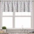 thumbnail image 1 of Ambesonne Spring Valance Pack of 2, Art Deco Sprigs and Berries, 42"X12", Grey and Grey Pink, 1 of 5