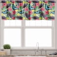thumbnail image 1 of Ambesonne Spring Valance Pack of 2, Deep Down of the Exotica, 42"X18", Multicolor, 1 of 3