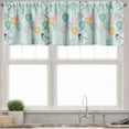 thumbnail image 1 of Ambesonne Spring Valance Pack of 2, Flowers and Birds Nostalgia, 42"X12", Pale Blue Multicolor, 1 of 3