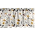 thumbnail image 1 of Ambesonne Spring Window Valance, Pastel Romantic Nature Art, 54" X 18", Eggshell Multicolor, 1 of 3