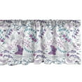 thumbnail image 1 of Ambesonne Spring Window Valance, Romantic Floral Butterflies, 54" X 18", Dark Turquoise Dark Blue, 1 of 2
