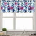thumbnail image 1 of Ambesonne Spring Window Valance, Watercolor Nosegay Flowers, 54" X 18", Azure Blue Pink, 1 of 2