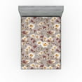 thumbnail image 1 of Ambesonne Springtime Boho Fitted Sheet, Nature Tones Dreamy, Queen Size, Apricot and Dried Rose, 1 of 5