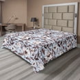thumbnail image 1 of Ambesonne Springtime Flat Bedding Sheet Soft Top Sheet, Asters Buds Pattern Boho, King, Pale Sky Blue Eggshell, 1 of 1