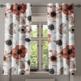 thumbnail image 1 of Ambesonne Springtime Grommet Curtain, Watercolor Style Flowers, 50"x63", Pale Maroon Taupe Grey, 1 of 1