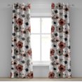 thumbnail image 1 of Ambesonne Springtime Grommet Curtain, Watercolor Style Flowers, 50"x72", Pale Maroon Taupe Grey, 1 of 1