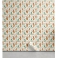 thumbnail image 1 of Ambesonne Springtime Peel & Stick Wallpaper for Home, Eastern Gnome Pattern, 13"x100", Off White Persian Orange, 1 of 5