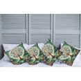 thumbnail image 1 of Ambesonne Springtime Throw Pillow Cover Pack of 4, Circular Tree Flourish, 4 Pcs-20" x 20", Green Blue and Pink, 1 of 5