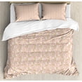 thumbnail image 1 of Ambesonne Squirrel Duvet Cover Set, Garden Friends Art, 2-Calking, Pale Coffee and Blush, 1 of 7