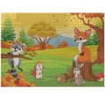 thumbnail image 1 of Ambesonne Squirrel Garden Jigsaw Puzzle Durable Cardboard, Animal Friends Fun, 1000 pcs, Multicolor, 1 of 5