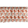 thumbnail image 1 of Ambesonne Squirrel Window Valance, Crazy Cartoon Animal Character Playing with Acorns Children Playroom, Curtain Valance for Kitchen Bedroom Decor with Rod Pocket, 54" X 18", Orange Beige and Taupe, 1 of 3