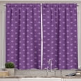 thumbnail image 1 of Ambesonne Star Kitchen Curtains, Purple Color Palette Shapes, 55"x45", Purple and Mauve, 1 of 3
