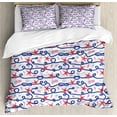 thumbnail image 1 of Ambesonne Starfish Duvet Cover Sets, Scallops, 2-King, Multicolor, 1 of 7