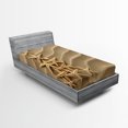 thumbnail image 1 of Ambesonne Starfish Fitted Sheet, Tree from Shells, Twin XL Size, Pale Brown, 1 of 2