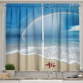 thumbnail image 1 of Ambesonne Starfish Kitchen Curtains, Rainbow Ocean, 55"x39", Multicolor, 1 of 3