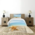 thumbnail image 1 of Ambesonne Starfish Quilted Bedspread Set 2 Pcs, Scallop Sea Star, Twin Size, Multicolor, 1 of 6