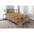 thumbnail image 1 of Ambesonne Starfish Quilted Bedspread Set 2 Pcs, Tree from Shells, Twin Size, Pale Brown, 1 of 3